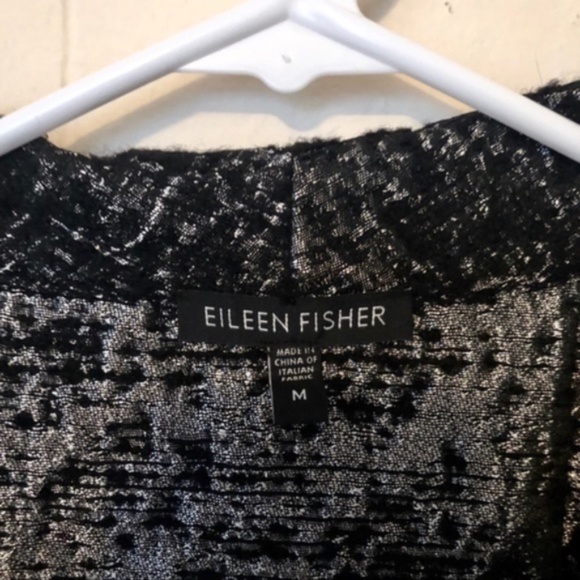 Eileen Fisher Metallic Jacquard Blazer - Picture 3 of 7